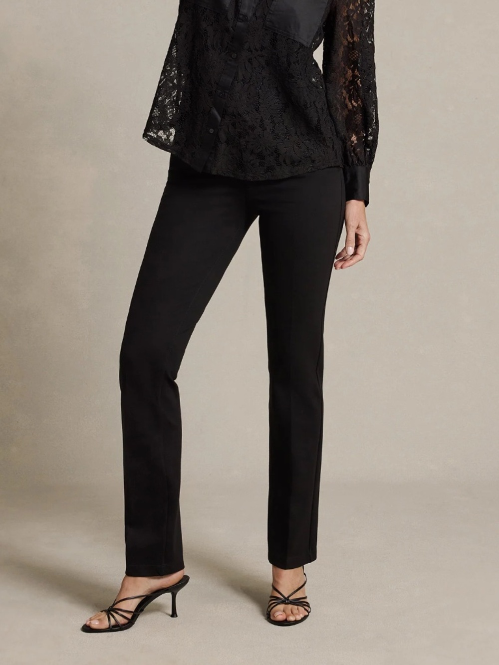 NYDJ Women's Classic Trouser Pants in Black - size 2 - NWT